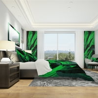 Дизайнарт миксер в зелено и сиво модерен и съвременен Комплект за завивка