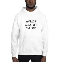 Неопределени подаръци 3xl светове най -големият суичър за пуловер на Кристи Худи