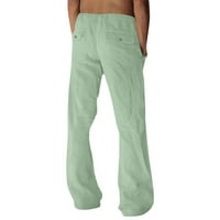 iopqo ежедневни панталони за мъже мъжки ежедневни ежедневни твърди панталони панталони в средна талия джобни панталони сиви + m
