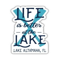 Езерото Алтамаха Флорида Сувенир Винилов стикер с стикери за гребло