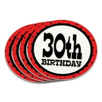 30 -ти тридесети рожден ден червени черни полка точкови комплекти комплект