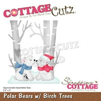 Cottagecutz умира полярни мечки w брезови дървета, 2.5 x3
