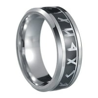 Нова декорация на ръка Lun Runwen Patch Titanium Steel Men's Ring Подарък за момичета жени