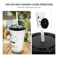 Пластмасова чаша творческа слама чаша за пиене на вода чаша чаша