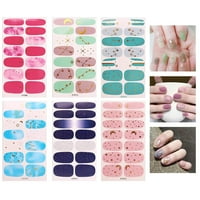 Bestonzon Sheets Fashion Nail Patches Creative Manicure Stickers Жени нокти на пикали за ноктите за нокти за парти на открито