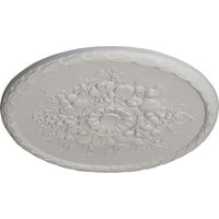 Екена Милуърк 1 2 од 1 4 П Антони Жътвар таван медальон, ръчно рисуван ултра чисто бял