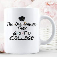 Този, където отиват в колежа, учители от ученици персонализират текст керамична чаша графични чаши за кафе бели чаши чаени върхове по поръчка новост унция унция