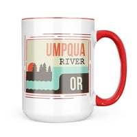 Неонблондинка САЩ реки Умпка Ривър - Орегон чаша подарък за любителите на кафе чай