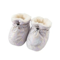 Принцси малко дете момчета момичета цвят отразяващ запази топло плюшени деца меки неплъзгащи вътрешни малко дете обувки сив 6 месеца