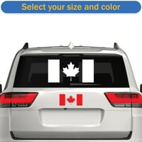 Канадски стикер на знамето Decal Die Cut - самозалепващо винил - устойчив на атмосферни влияния - направен в САЩ - много цветове и размери - Канада Maple Leaf
