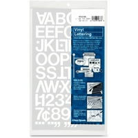 Чартпак, ЧА01036, винил Хелветика стил букви номера, пакет, бял