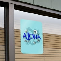 Алоха Хавайски поздрав Хибискус цветя домашен бизнес офис знак