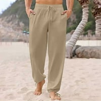 Awdenio Pants for Men Clearance мъже модни солидни ежедневни еластични панталони за талии спортни панталони сделки