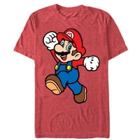 Мъжки Nintendo Mario Super Pose Graphic Tee Red Heather Medium
