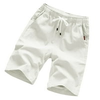 Ежедневни панталони За Мъже лято мъже памук бельо мода спортни товари панталони прав крак свободни шорти плажни панталони