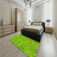 Ahgly Company вътрешен правоъгълник с шарени зелени ябълкови зелени площи килими, 8 '12'