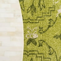 Уникален loom damask rug 2 '7 10' 0 , светло зелено