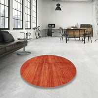 Ahgly Company Machine Wareable Indoor Square Abstract Orange Red Area Rugs, 8 'квадрат