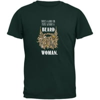 Тениска за брада жена гора за възрастни - голяма