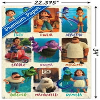 Disney Pixar Luca - Плакат за стена на мрежата с pushpins, 22.375 34