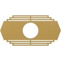 36 в 18 х 1 2 ИД 1 п Крайслер архитектурен клас ПВЦ Пиърсинг таван медальон, злато