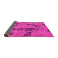 Ahgly Company Indoor Rectangle Oriental Pink Traditional Area Rugs, 5 '8'