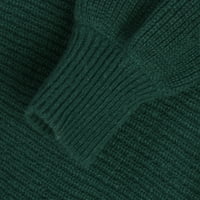 Носете устойчиви възрастни секси дамски пуловери зелен размер m