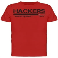 Хакери вирус зареждане на тениска мъже -Маг от Shutterstock, мъжки X-голям