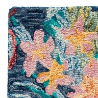 Трепетлика Апн524н ръчно изработен Син розов килим