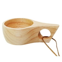Hesroicy халба ръчно изработена традиционна дървена елегантен дизайн млечна чаша за къмпинг