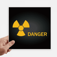 Лого радиоактивни вещества предупреждение стикер Етикети стена снимка лаптоп Декал самозалепващи