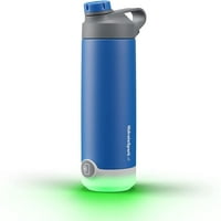 Hidratespark Tap Water Bottle от неръждаема стомана W chug капак - Royal Blue Tap, за да проследите приема на вода и свети, за да ви напомня да останете хидратирани