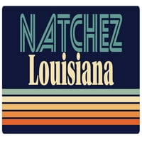 Natchez Louisiana Vinyl Decal Sticker Retro дизайн