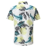 Редовно прилепнала ежедневна графична тениска блуза с къс ръкав активно облекло за мъже отпечатана лятна риза