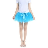 Yinguo Женски бонбони цвят многоцветна пола поддръжка Половина тяло Putticoat Цветна малка къса пола с един размер