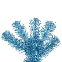 Викерман изкуствено коледно дърво 5.5 '22 Sky Blue Pencil Dura-LIT Сини светлини